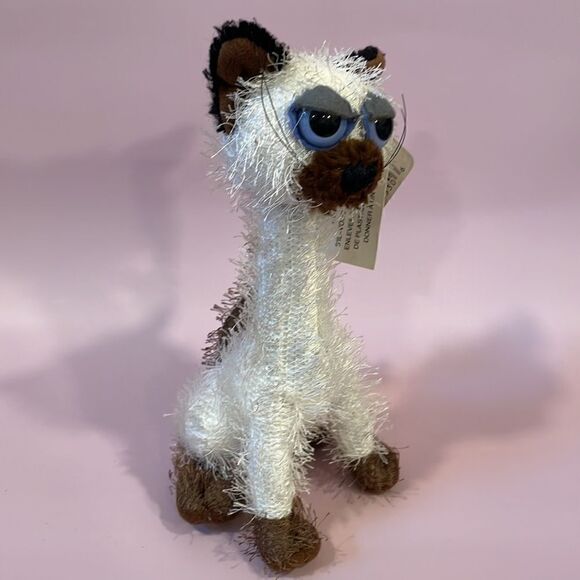 American Greetings 8.5" Carlton Cards Kitty Cat Poseable Twisted Whiskers Plush - Picture 5 of 7